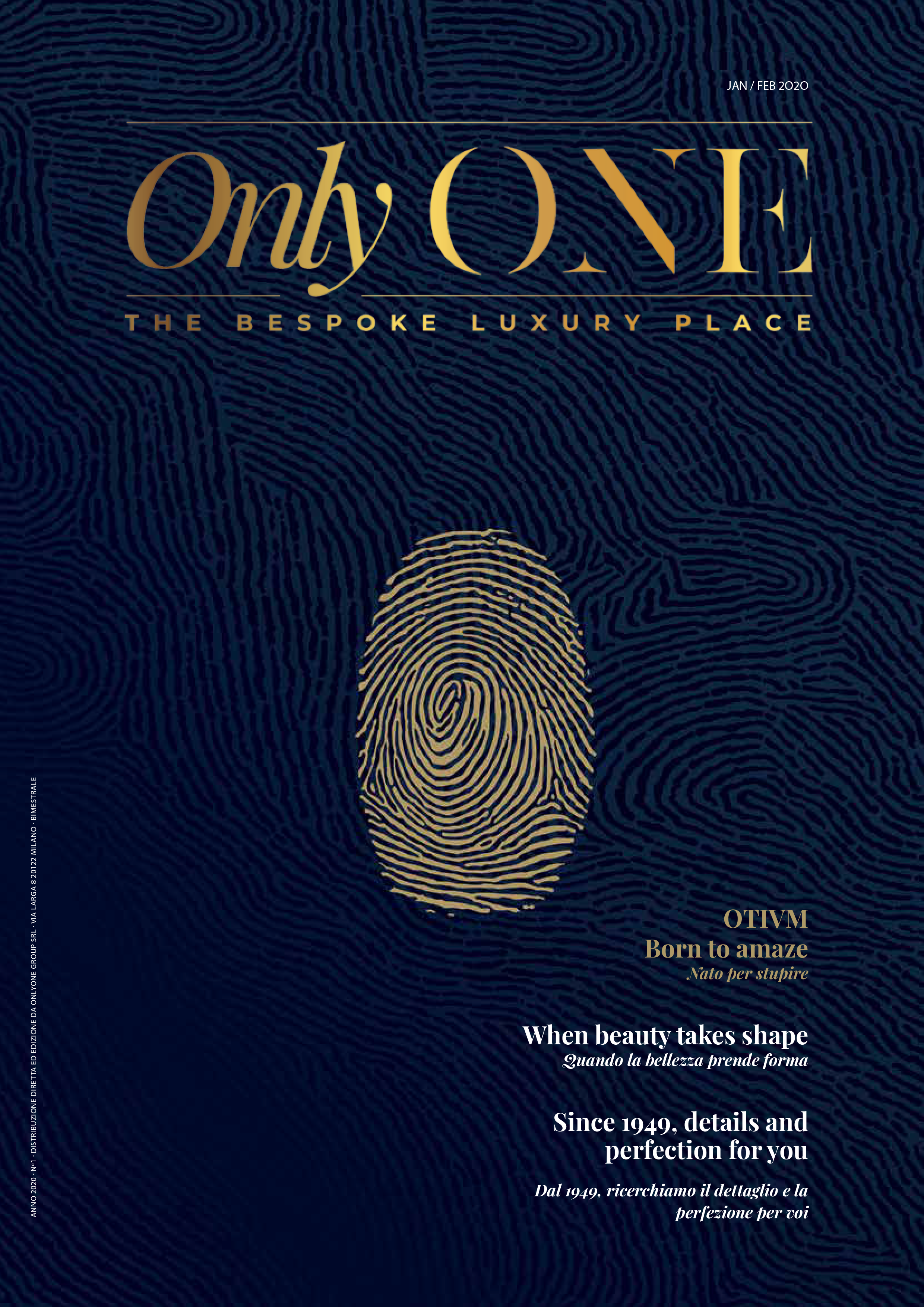 First edition of the OnlyOne magazine.